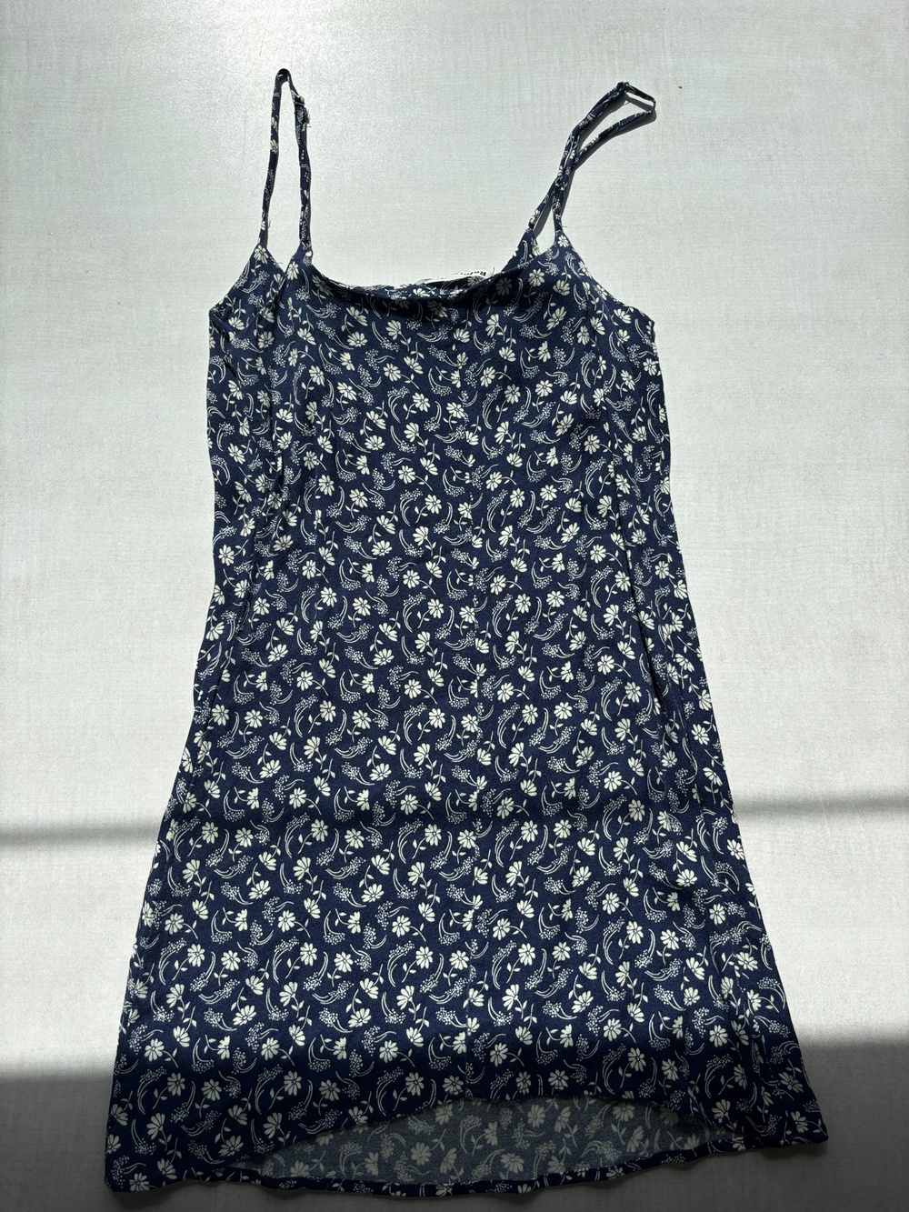 Reformation Floral Cami Slip Dress Navy White Size 2